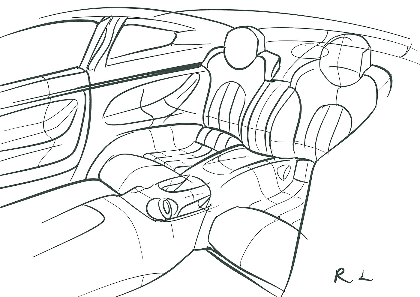 Ubee ，Hand drawn，product design，automobile，Line，sai ，