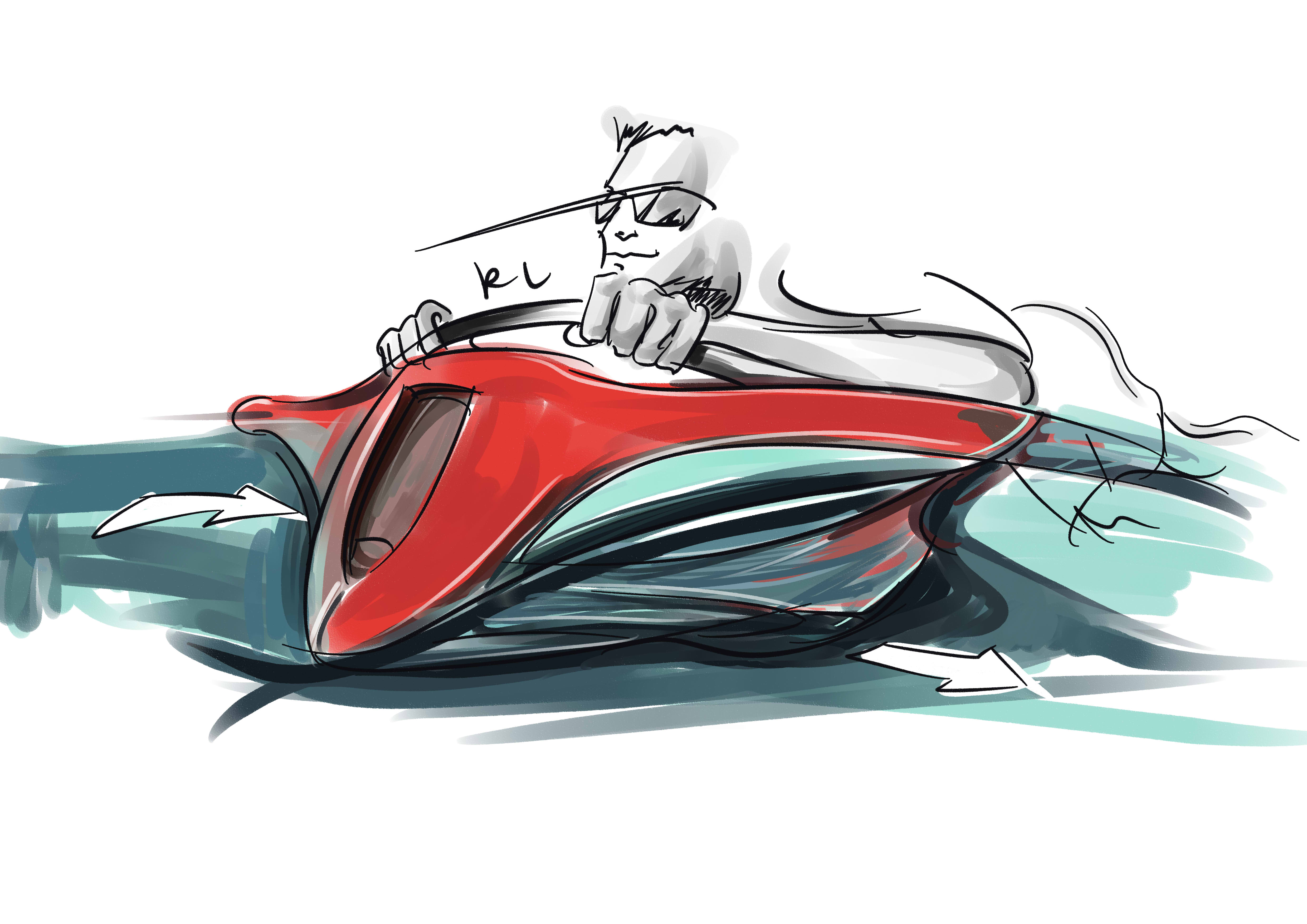 Ubee ，Hand drawn，product design，automobile，Line，sai ，