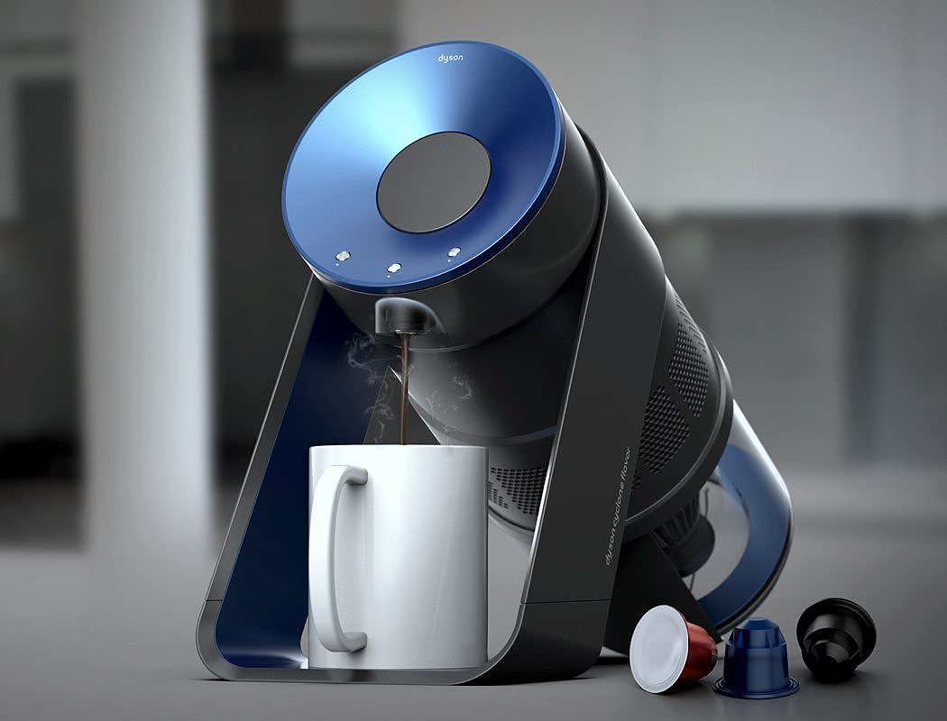 Dyson，dysone，Coffee machine，hair drier，blue，Simplicity，science and technology，