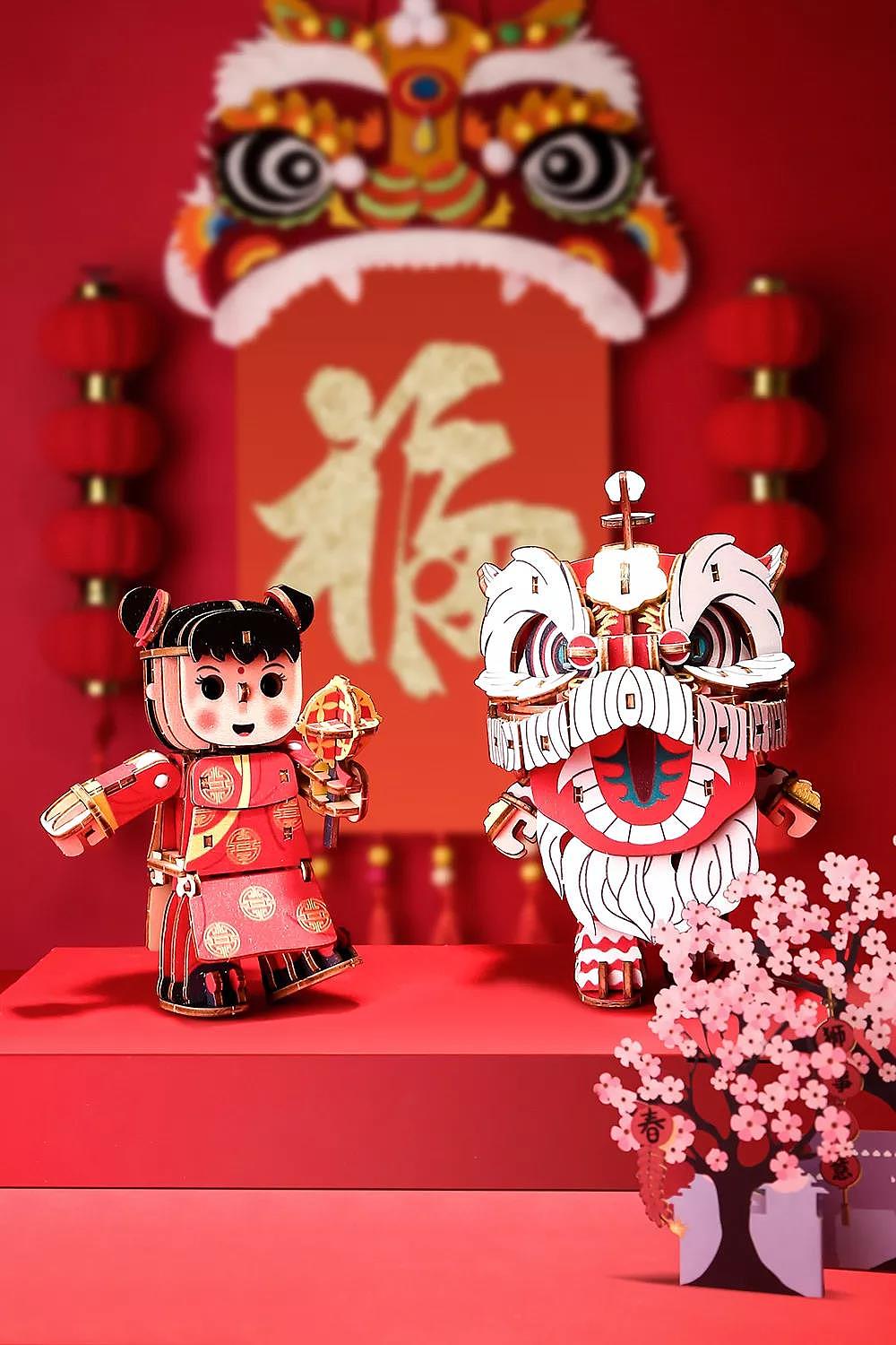 Toys，Wooden Puzzle，gift，Toys，Lion Dance，Wooden Puzzle，gift，Lion Dance，