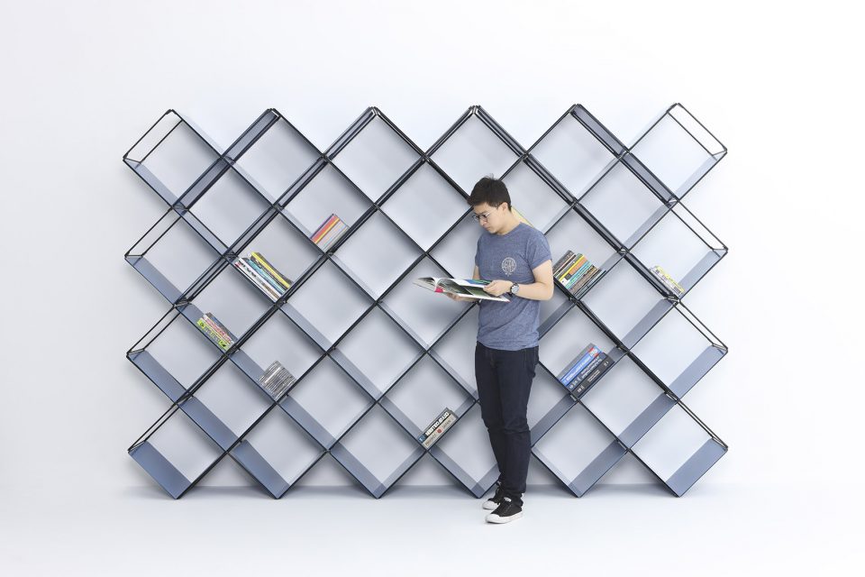 Free combination，Detachable bookshelf，Aluminum material，