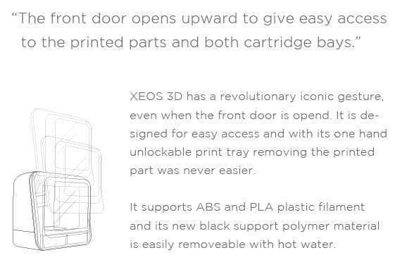 Portable，Minimum volume，3D printer，XEOS，