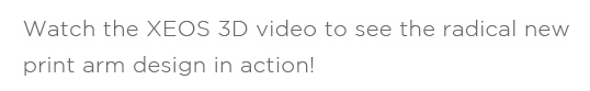 Portable，Minimum volume，3D printer，XEOS，