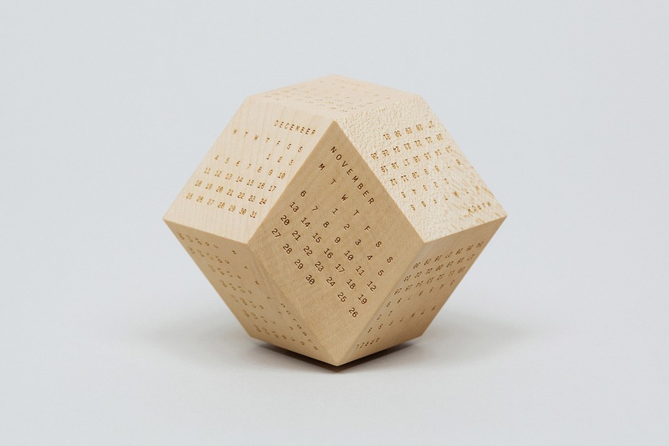 wood，Polyhedral structure，calendar，