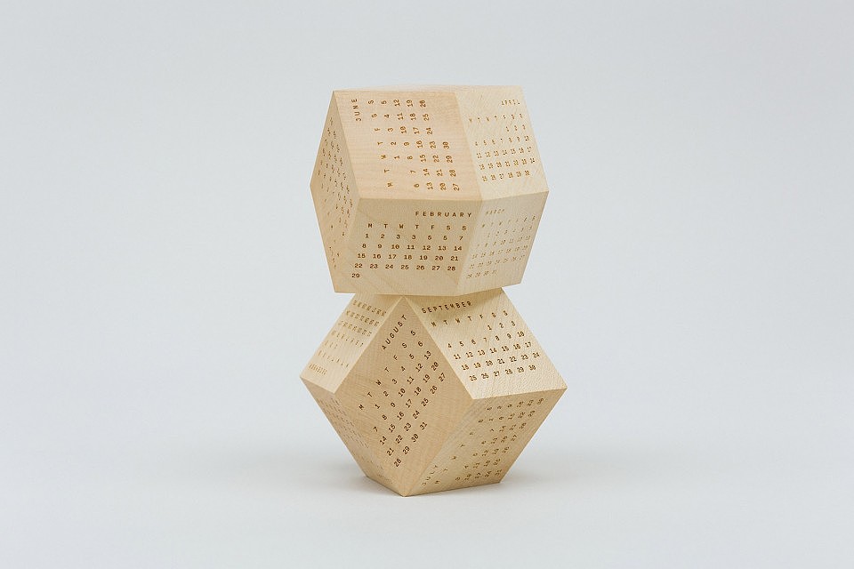 wood，Polyhedral structure，calendar，