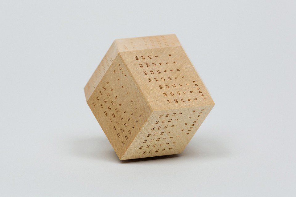 wood，Polyhedral structure，calendar，