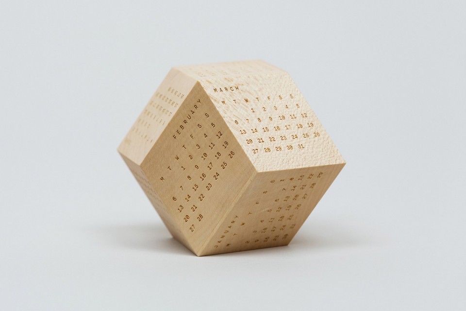 wood，Polyhedral structure，calendar，