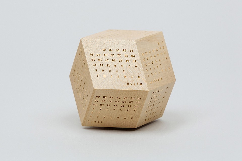 wood，Polyhedral structure，calendar，