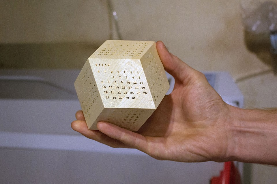 wood，Polyhedral structure，calendar，