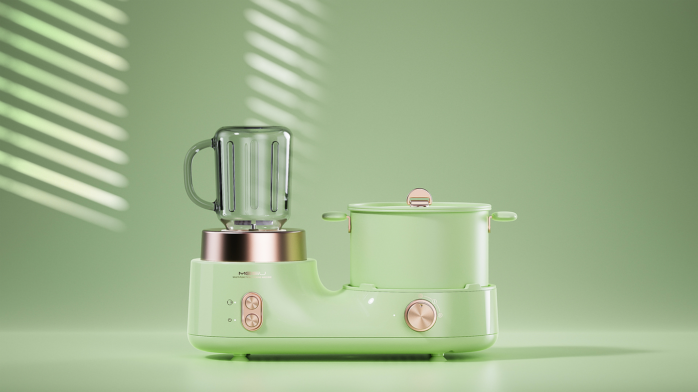 Breakfast machine，Simplicity，Retro，Branch，modelling，