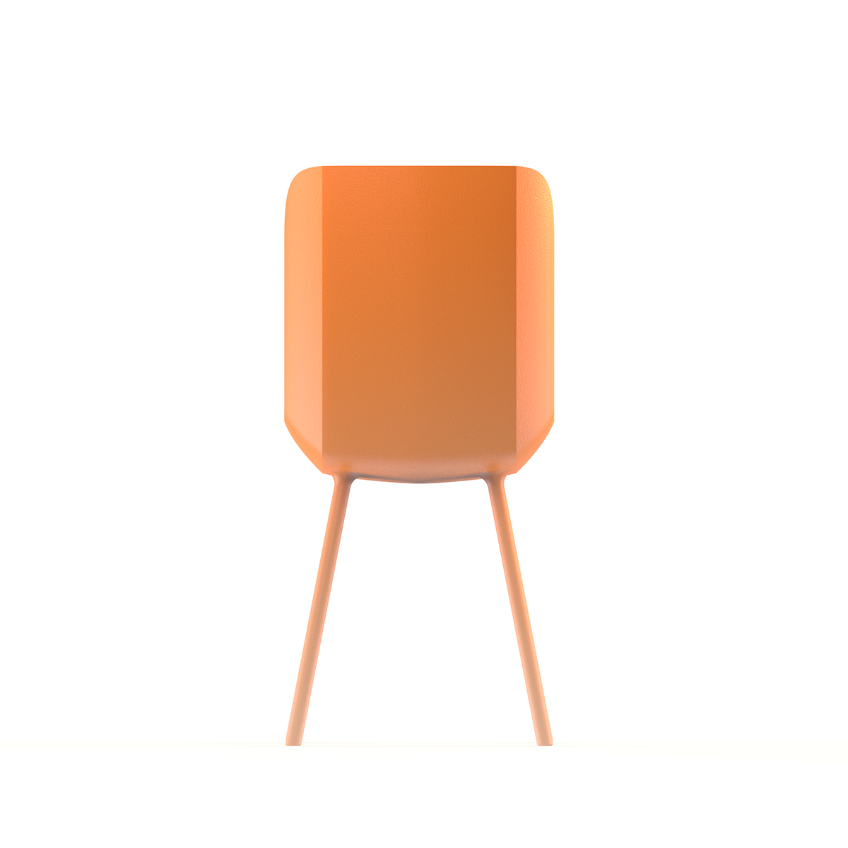 chair，orange，Simplicity，