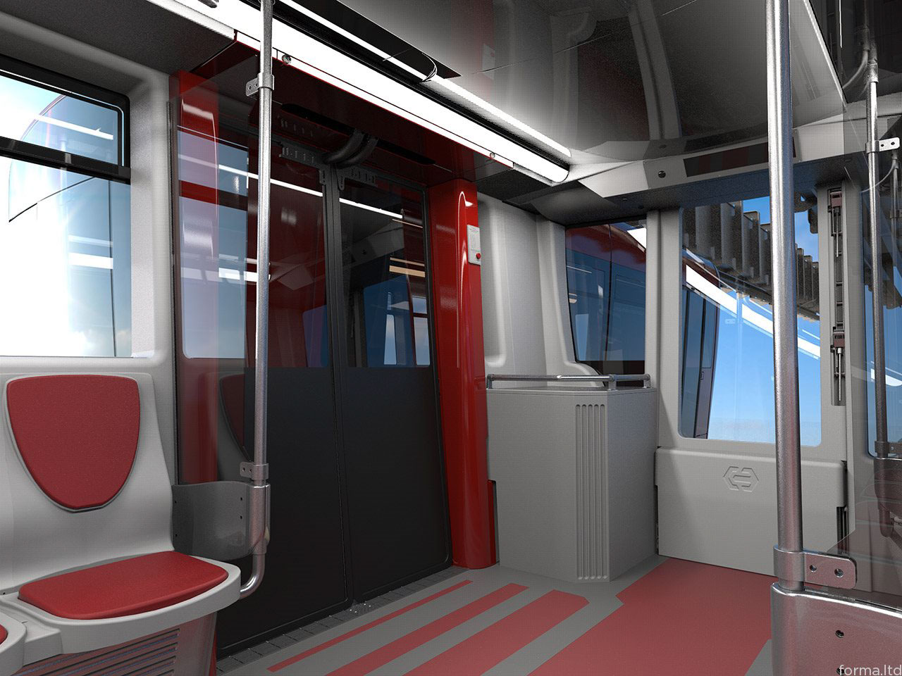 Tram，vehicle，suspension，Interior，