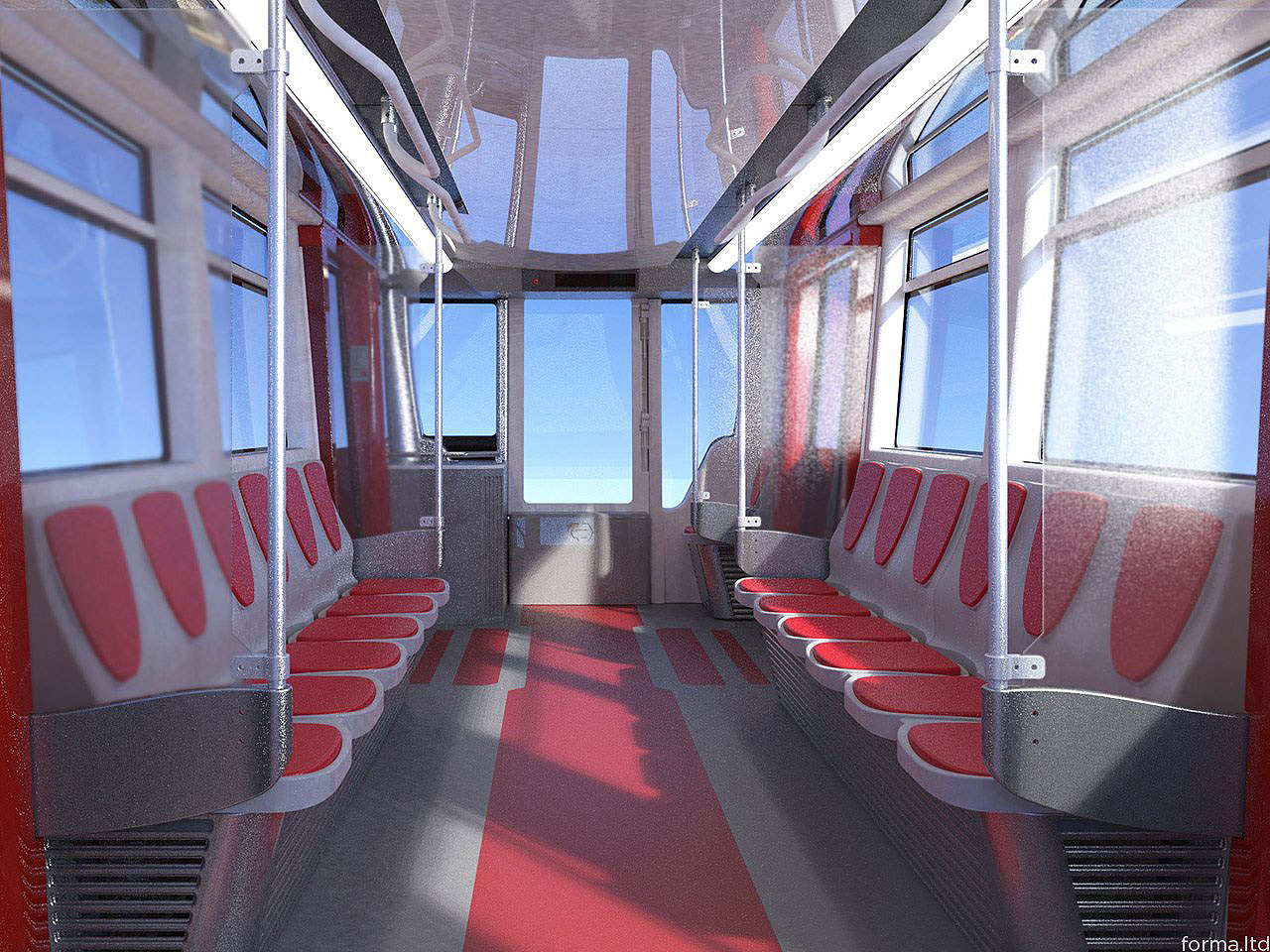 Tram，vehicle，suspension，Interior，