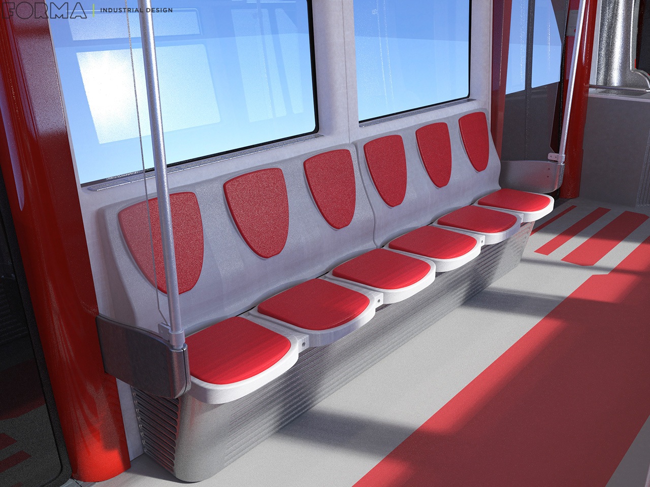 Tram，vehicle，suspension，Interior，