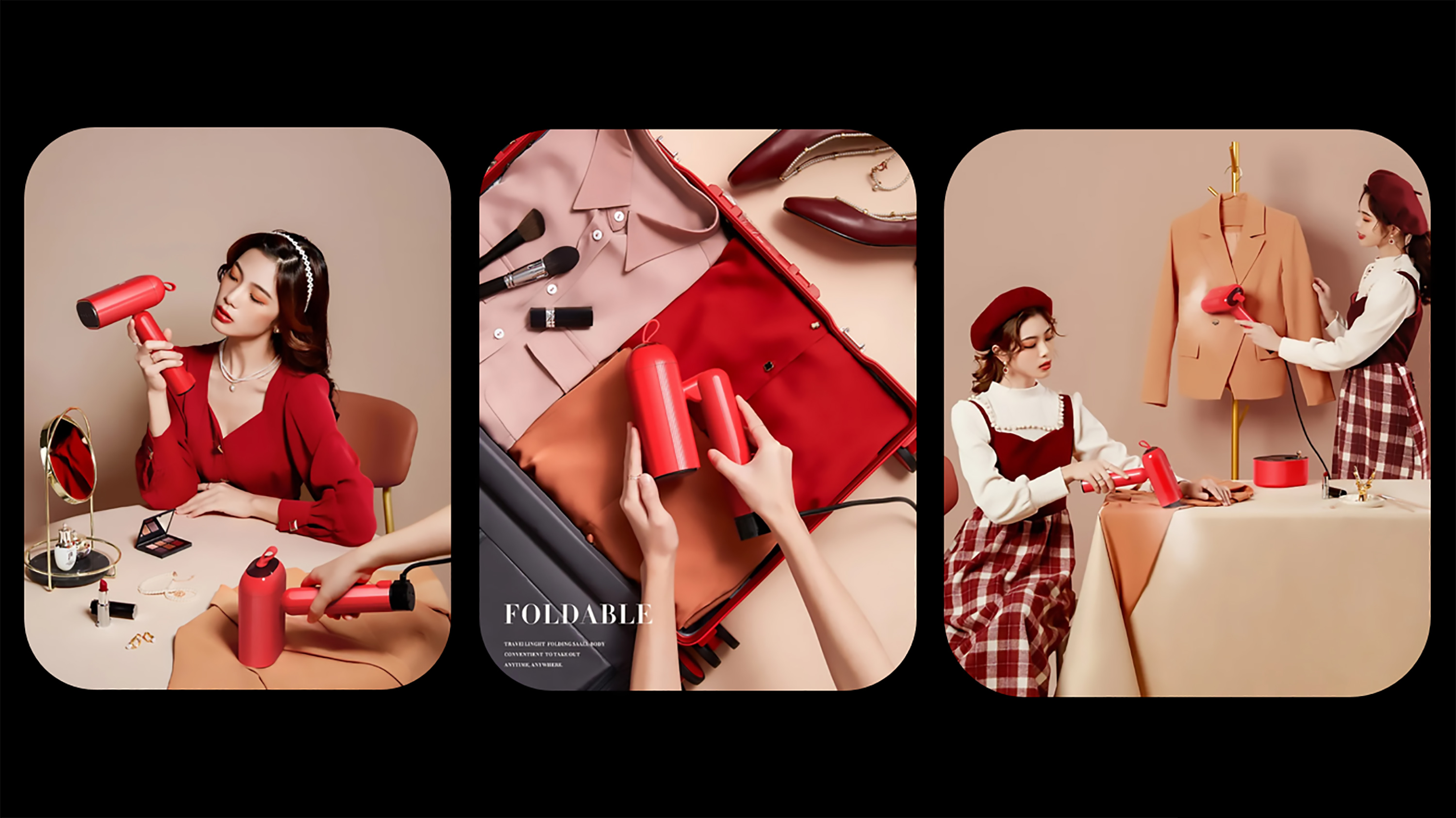 industrial design，product design，SUPOR，Hanging ironing machine，small home appliances，Retro style，