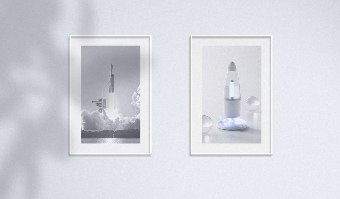 Humidifier，spacecraft，reverse geometry ，light，visualization，