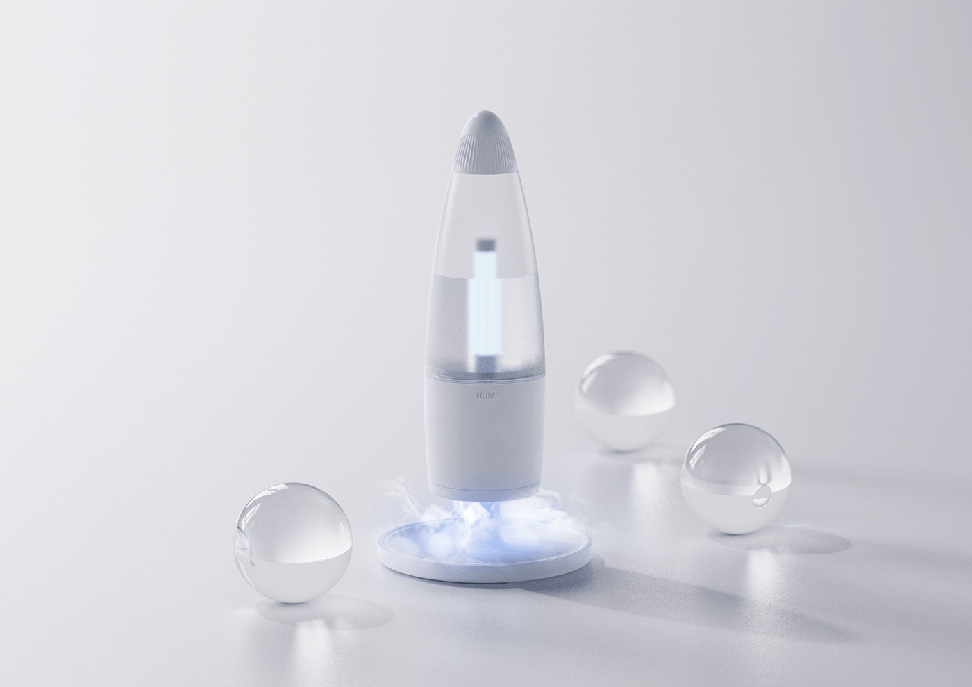 Humidifier，spacecraft，reverse geometry ，light，visualization，