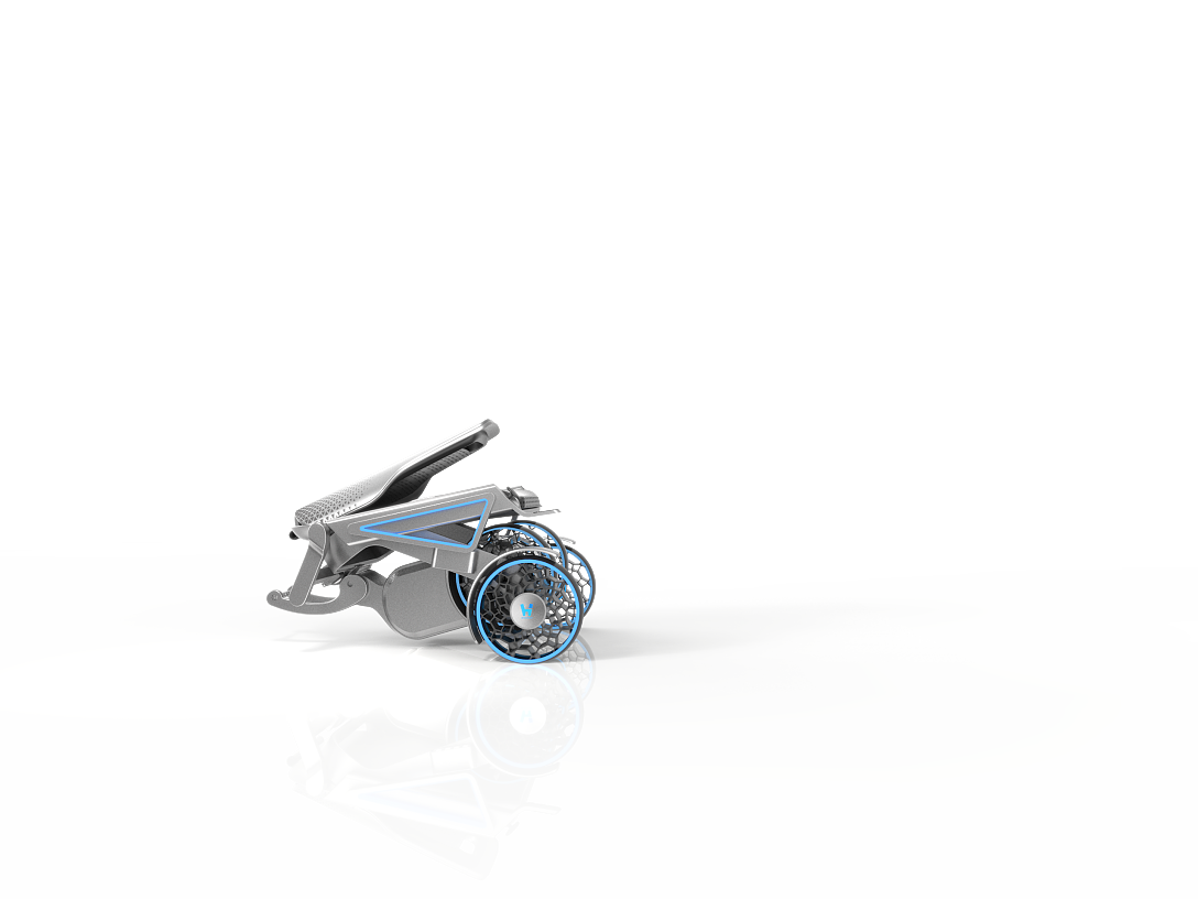 Graduation exhibition，School of design and art, China Academy of Fine Arts，Integrated folding，Electric wheelchair，Sensing，