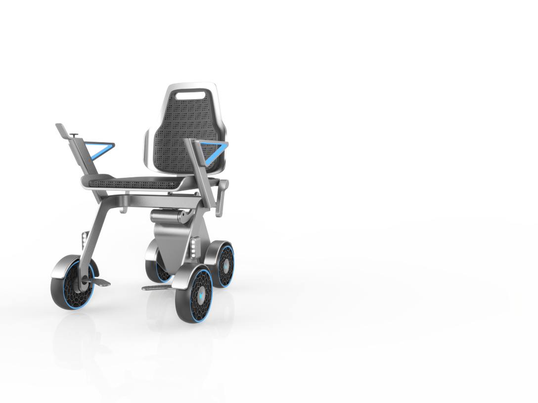 Graduation exhibition，School of design and art, China Academy of Fine Arts，Integrated folding，Electric wheelchair，Sensing，