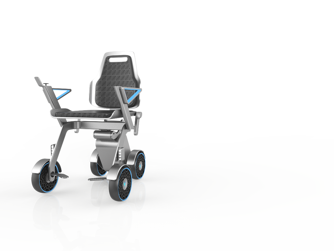 Graduation exhibition，School of design and art, China Academy of Fine Arts，Integrated folding，Electric wheelchair，Sensing，