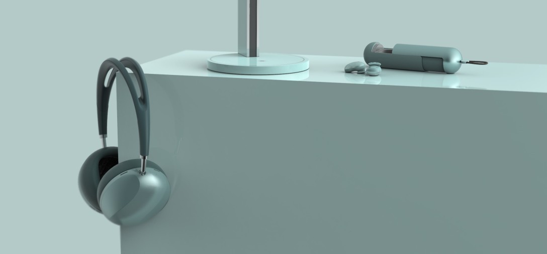 Graduation exhibition，School of design and art, China Academy of Fine Arts，headset，Fashionable and concise，Passionate yearning，