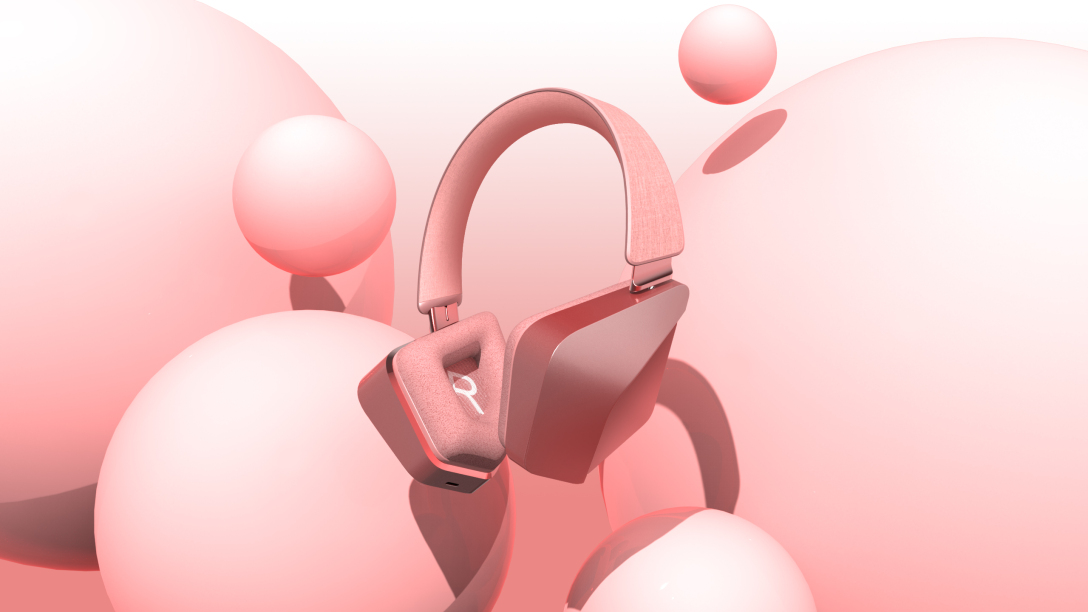 Graduation exhibition，School of design and art, China Academy of Fine Arts，headset，Fashionable and concise，Passionate yearning，