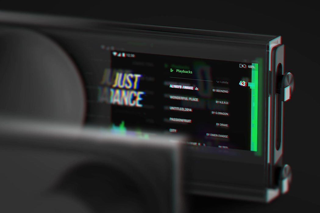 Music playing，Cool，popular，Walkman，song sheet，gif，science and technology，