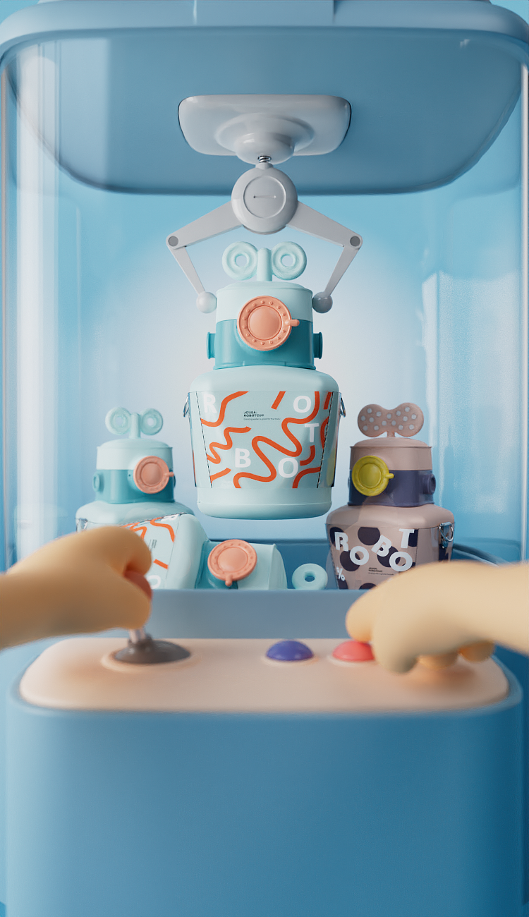 BLENDER，Mother and baby，Render，Cartoon，