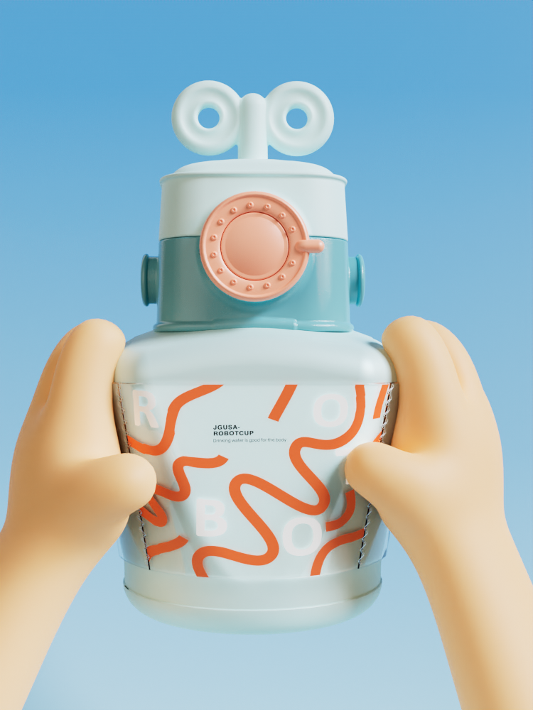 BLENDER，Mother and baby，Render，Cartoon，