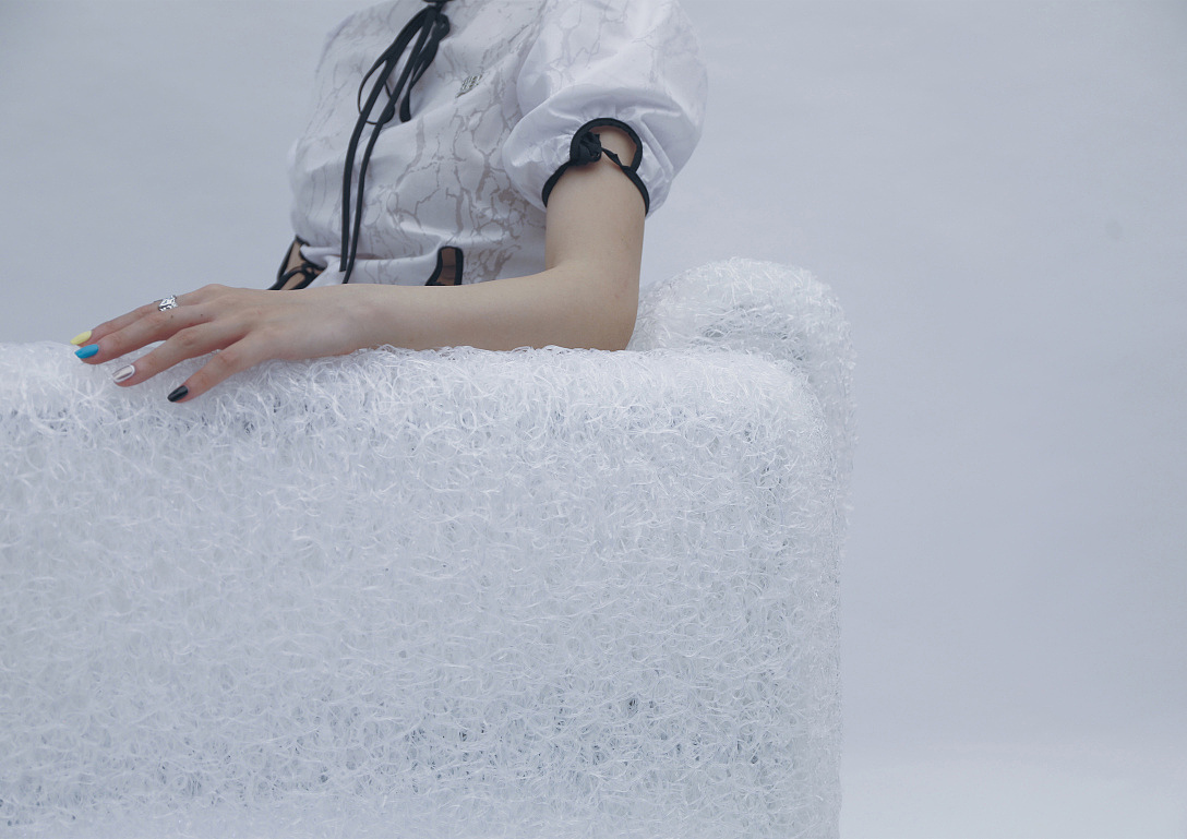 Graduation exhibition，School of design and art, China Academy of Fine Arts，Purified air，sofa，