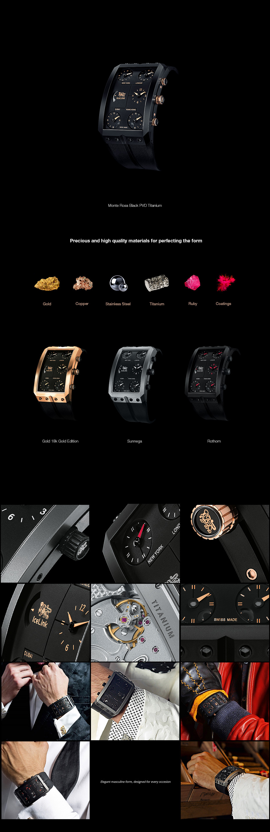 mechanical watch，time zone，Limit，Iceland，Wrist watch，