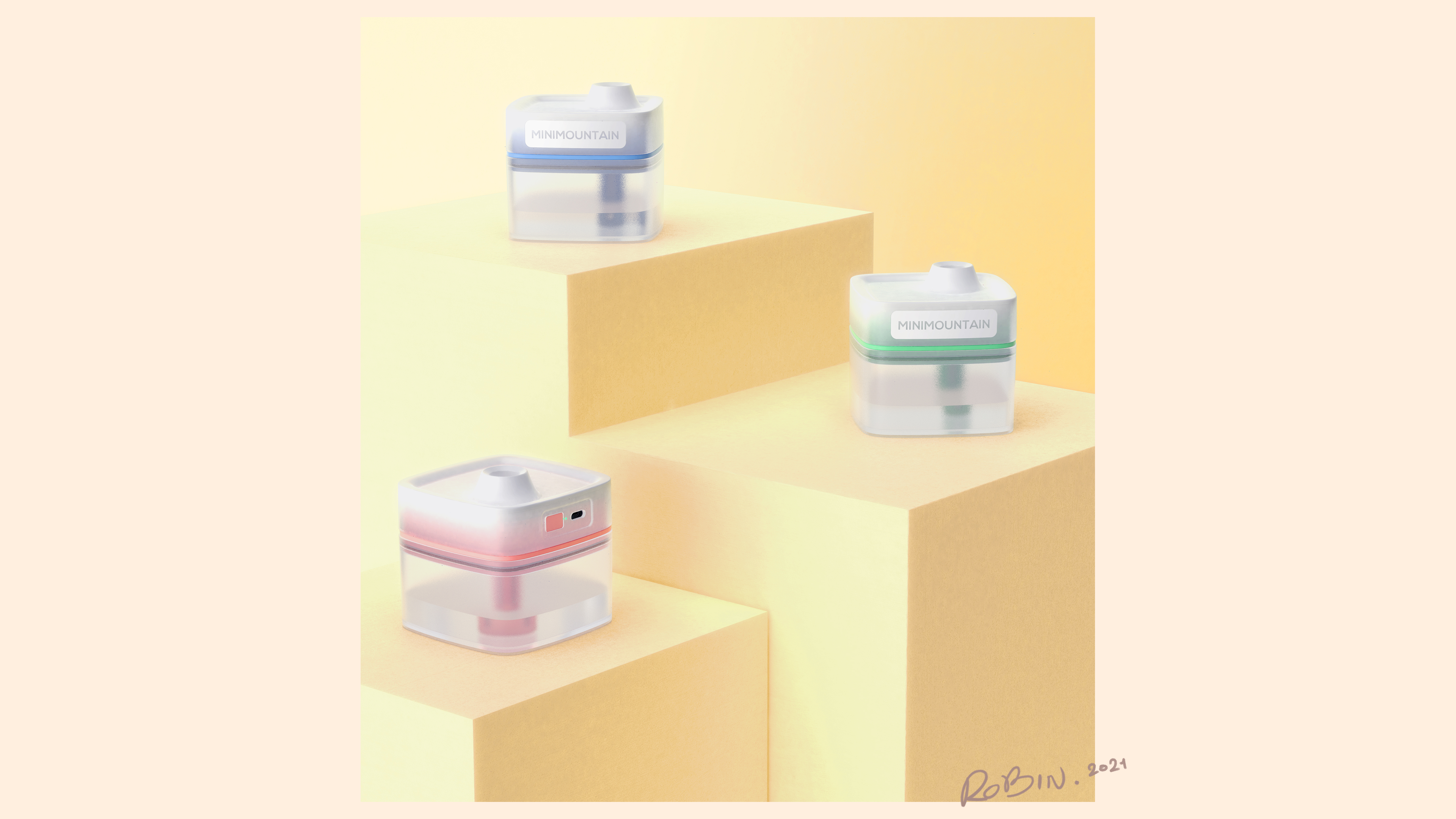 concept，practice，Humidifier，like a breath of fresh air，small home appliances，Rendering exercise，