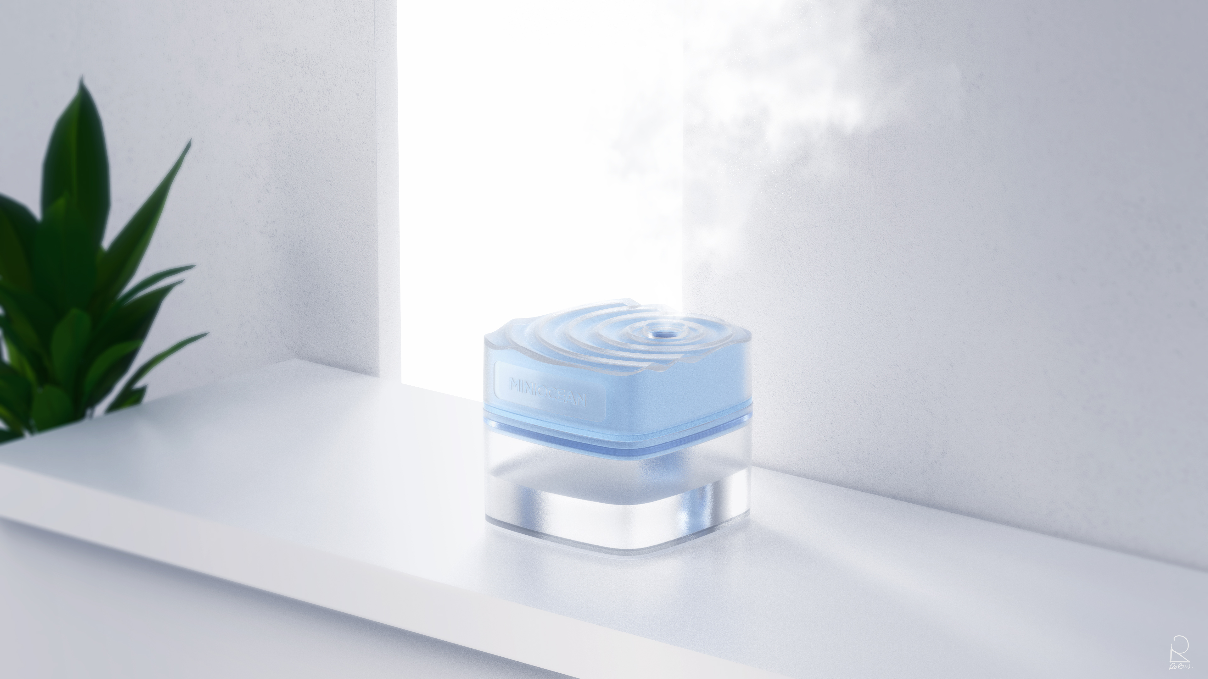 concept，practice，Humidifier，like a breath of fresh air，small home appliances，Rendering exercise，