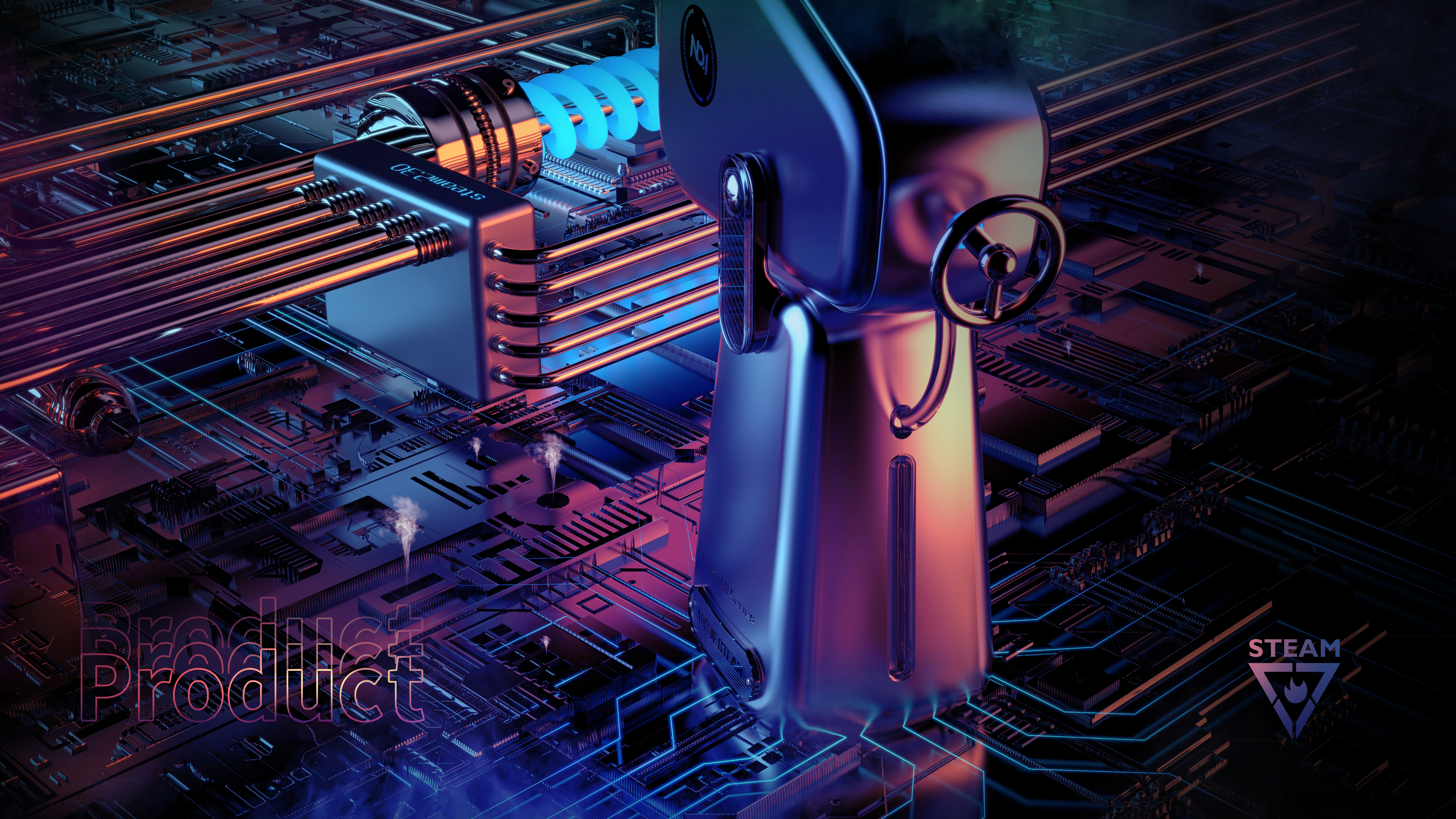 major，Industrial sense，Cyberpunk，Metal master，Desktop hot air blower，Steam hot air blower，