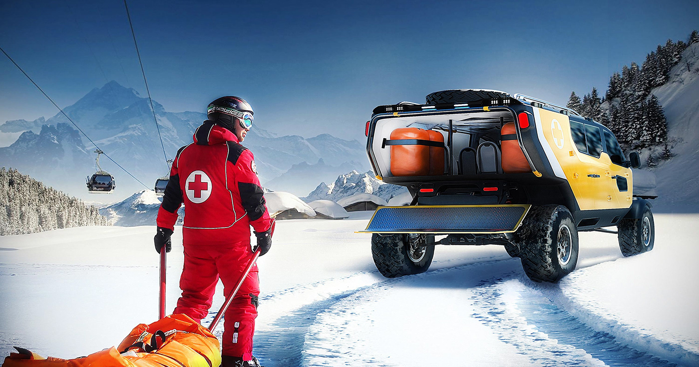 2sympleks DESIGN，Surgo，Off-road vehicle，medical care，rescue，