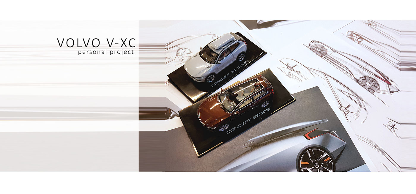 compact，Hand drawn，Volvo，Automobile design，