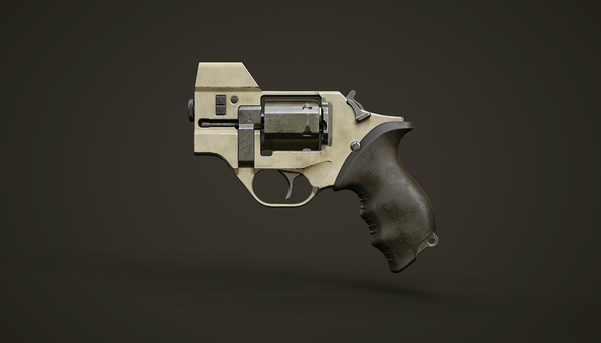 Pistol，military，Revolver，Rhinoceros modeling，
