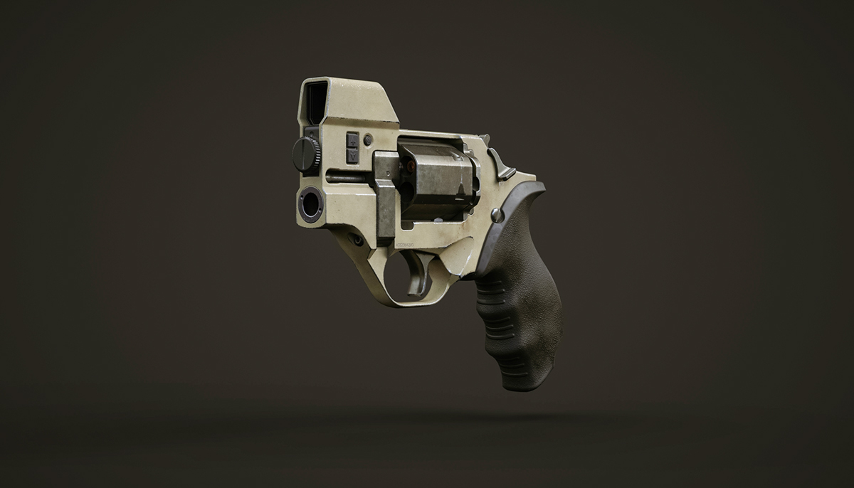 Pistol，military，Revolver，Rhinoceros modeling，