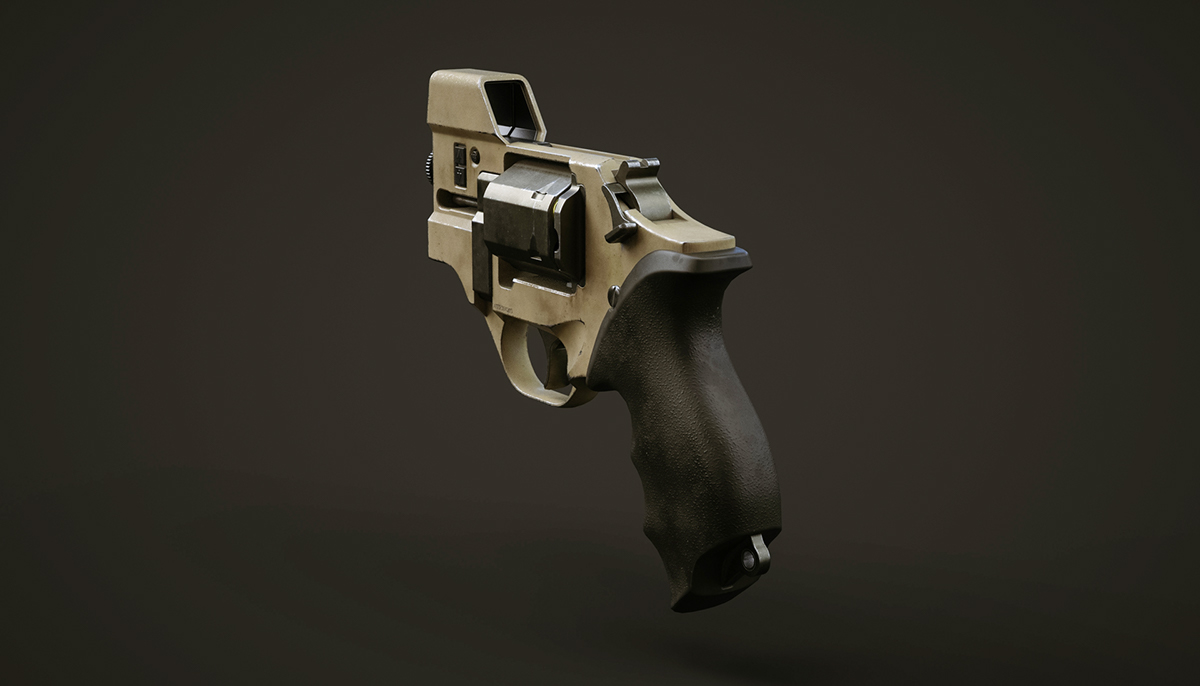 Pistol，military，Revolver，Rhinoceros modeling，