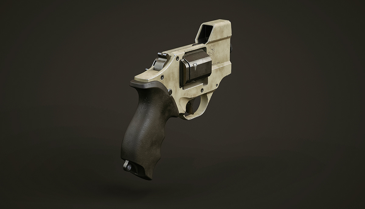 Pistol，military，Revolver，Rhinoceros modeling，
