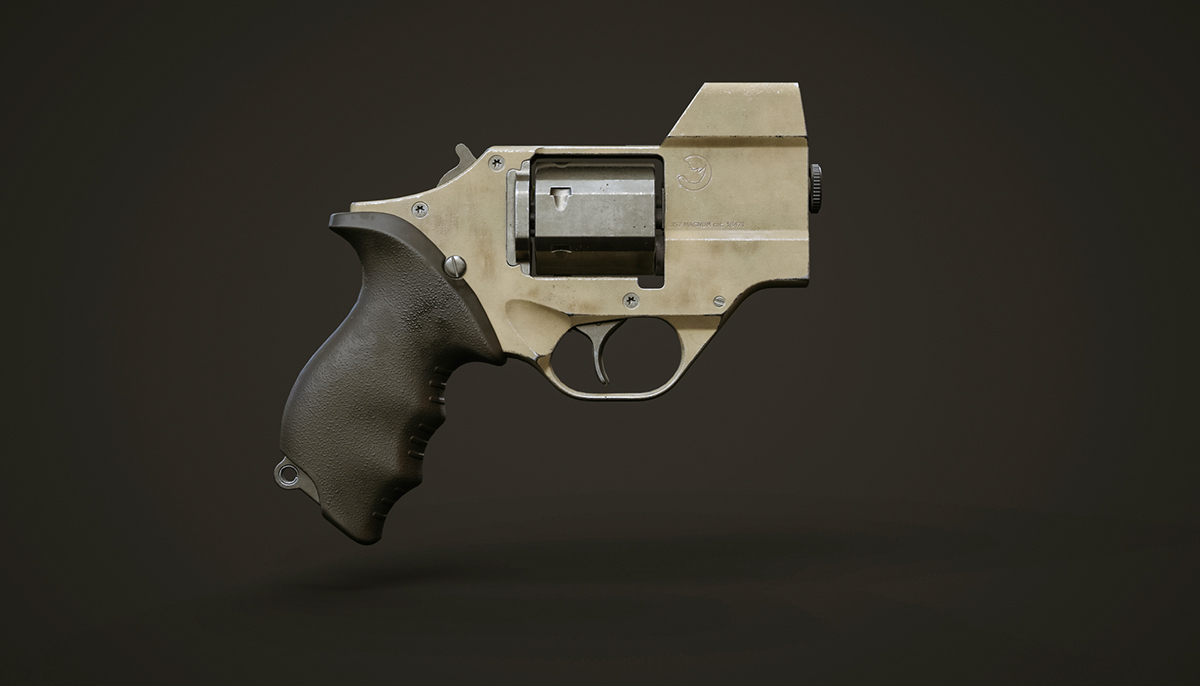 Pistol，military，Revolver，Rhinoceros modeling，