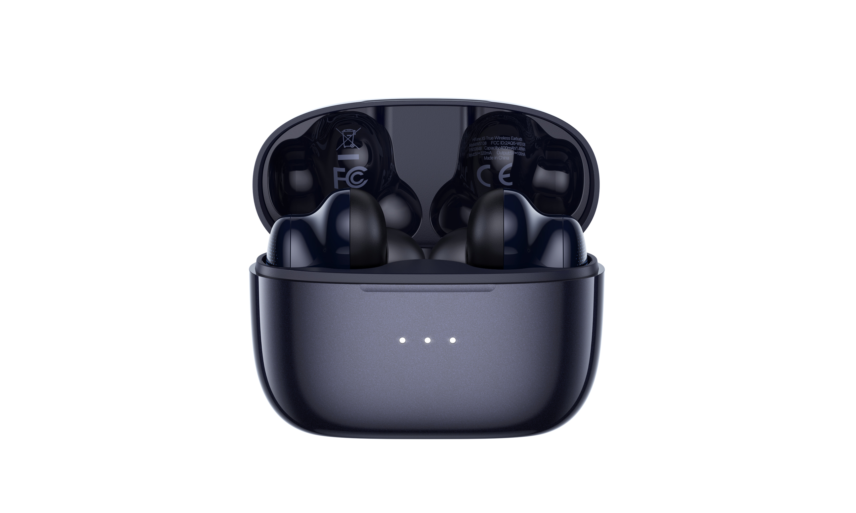 Green couplet，Product rendering，Keyshot rendering，tws，headset，