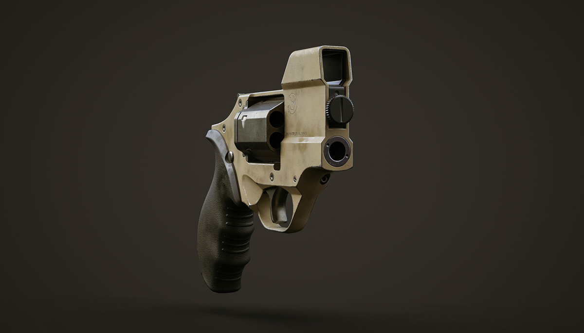 Pistol，military，Revolver，Rhinoceros modeling，