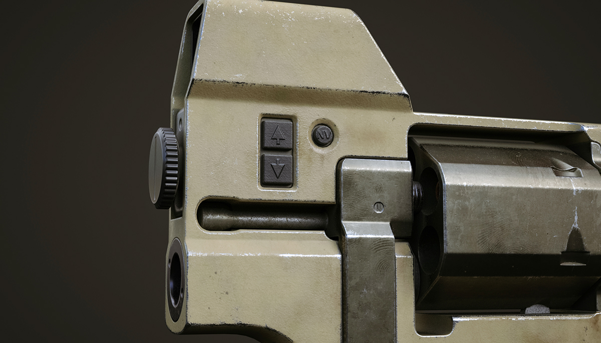 Pistol，military，Revolver，Rhinoceros modeling，