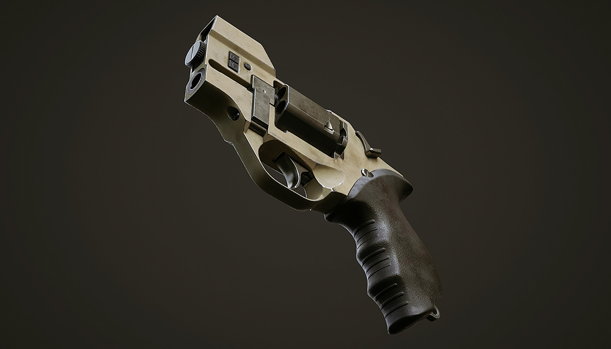 Pistol，military，Revolver，Rhinoceros modeling，