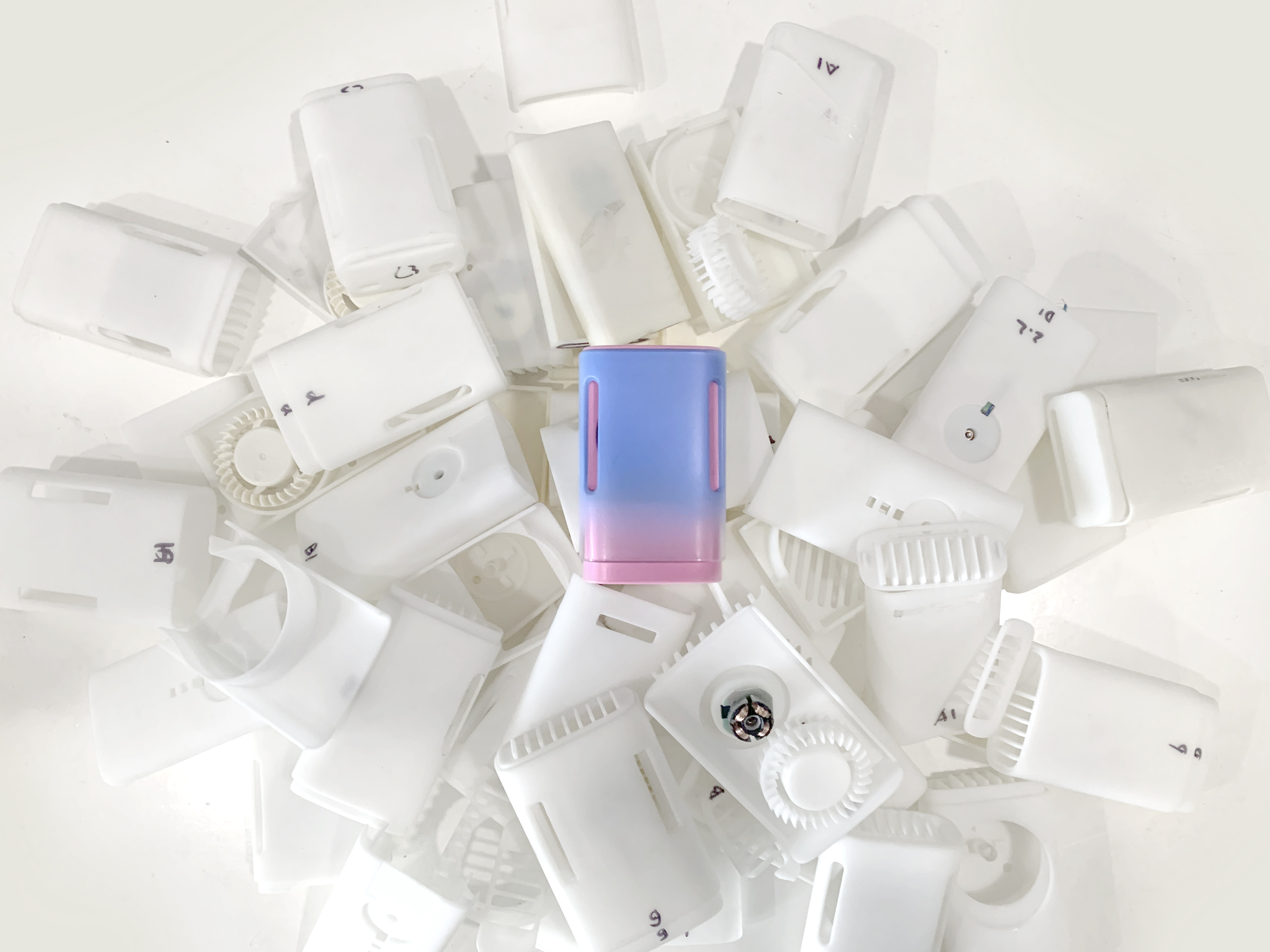 Fan，Jelly color，Gradual change，trend，Portable，