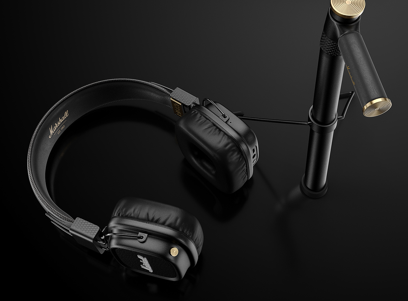 W.I.P，cgi，headset，marshall，