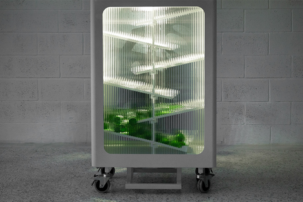 Glass，Recycle bin，sustainable，Guangjing，Modern aesthetics，