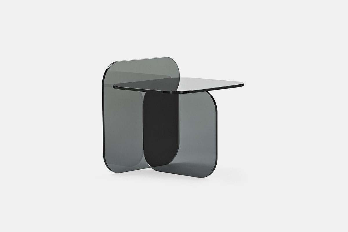 furniture，Classical Modernism，SOL，Side table，Glass plate，