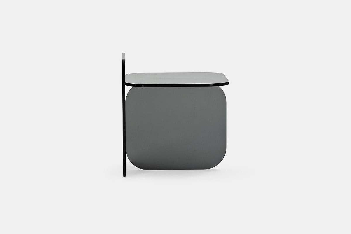 furniture，Classical Modernism，SOL，Side table，Glass plate，